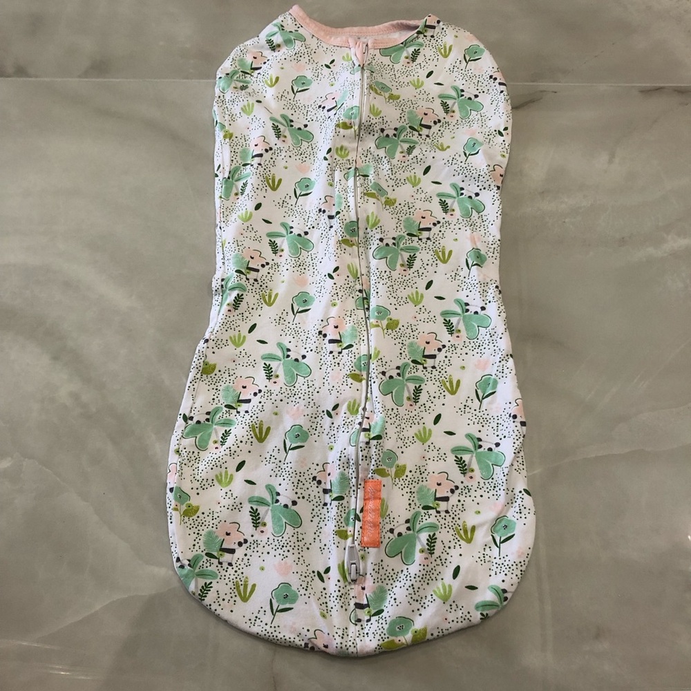 SwaddleMe Sleep Sack - Green and Pink Floral